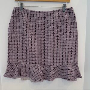 INC International Concepts women’s skirt in a chic purple tweed pattern